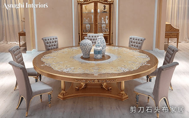 Asnaghi Interiors家居的奢华与典雅，豪宅餐厅的高配餐桌 - 1