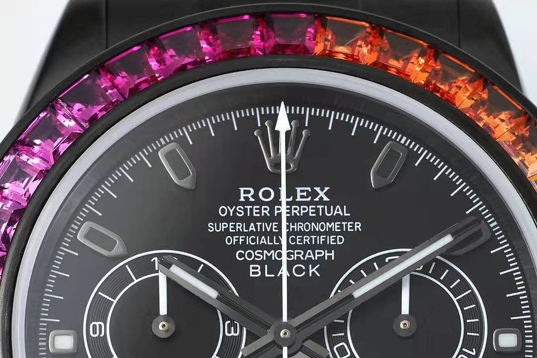 N厂4130迪通拿改装之Blaken碳黑彩钻迪通拿腕表评测，这是黑化后的计时腕表 - 9