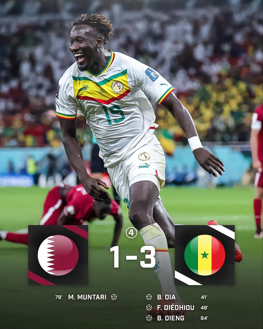 塞内加尔对上卡塔尔：非洲足球的野性和狂放在这一夜尽情绽放 - 1