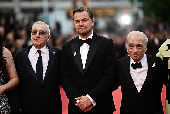 罗伯特·德尼罗、莱昂纳多·迪卡普里奥与导演马丁·斯科塞斯 携《花月杀手》参展