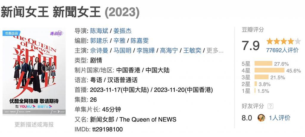 《新闻女王》是 TVB 的「回魂」，还是「回光返照」 - 2