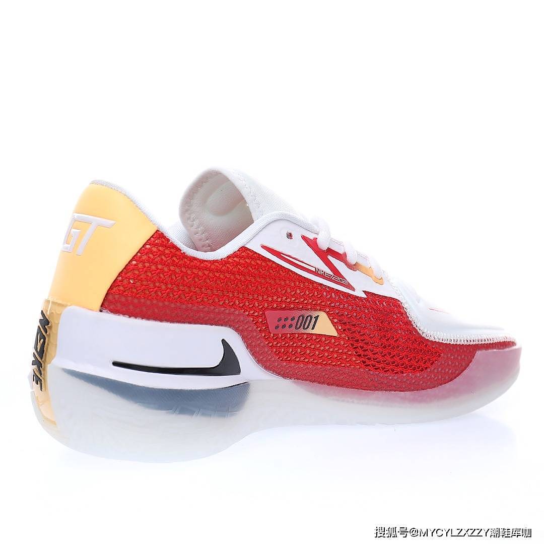 耐克Nike Air Zoom GT Cut EP Red/White/Gold超跑级低帮运动篮球鞋CZ0176-100 - 4