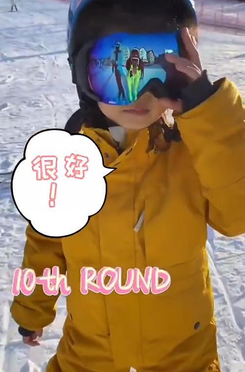章子怡晒女儿滑雪视频，6 岁醒醒性格胆量随妈，被赞天赋型选手 - 4