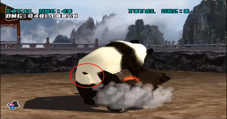 《铁拳3》的熊猫尾巴，确实做成了黑色