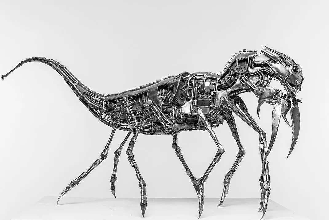Denis Kulikov 和他的炫酷机甲风动物雕塑 - 20