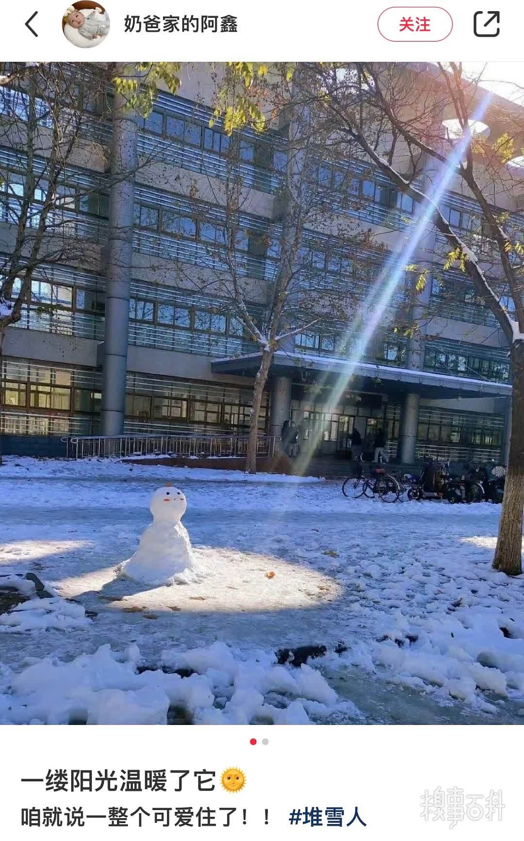 第一次沐浴阳光的雪人