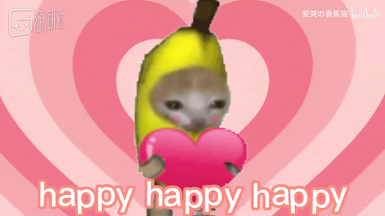 不过当初他叫做“爱哭の香蕉猫”  图源B站@meme香蕉猫
