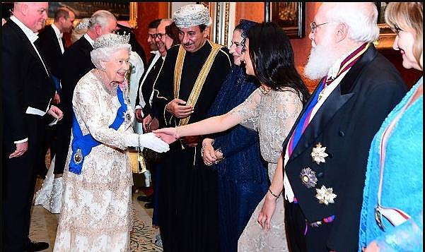 英皇室出席外交活动，伊丽莎白女王华丽出场，卡米拉凯特很有默契 - 2