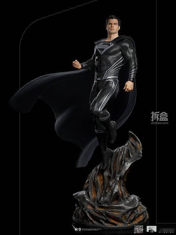 IRON STUDIOS 正义联盟扎导版 超人黑衣版 1/4比例雕像 - 3