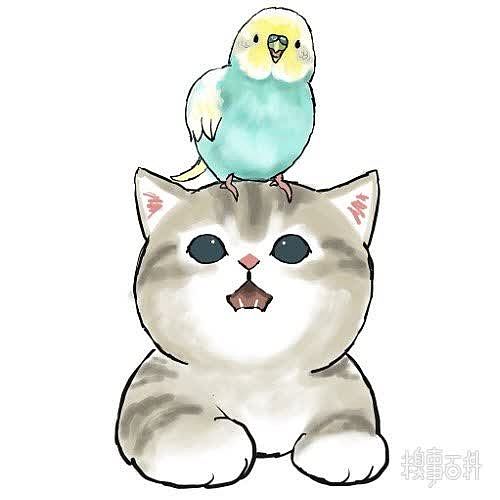 日本插画家画的可爱猫