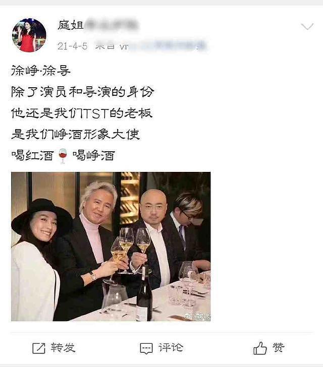 徐峥被曝是 TST 红酒代言人 与张庭夫妇公司无直接股权关联 - 1