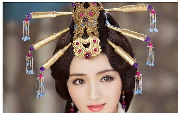 满头金簪古代贵族造型：佟丽娅好看，李沁颜王，热巴冷艳 - 3