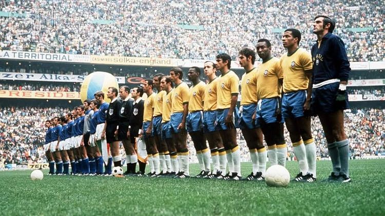 1970年的墨西哥世界杯上已能看到场边广告的身影