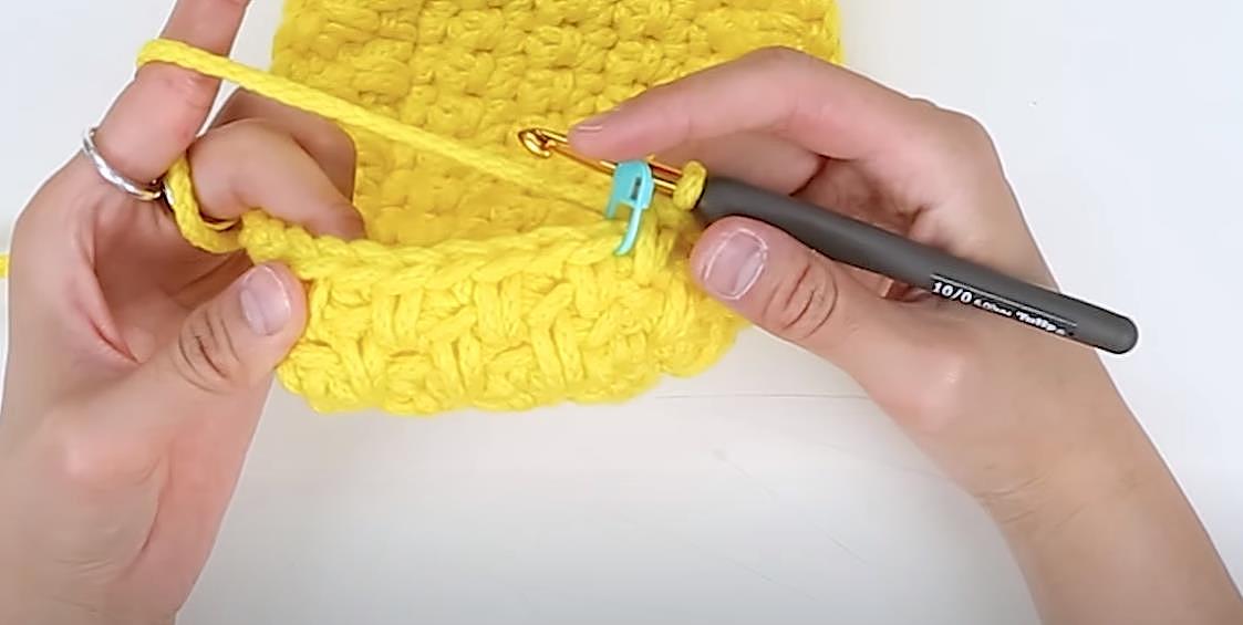 新手钩包包从这种款式练起，苔藓针托特包编织教程，简单好看易学 - 15