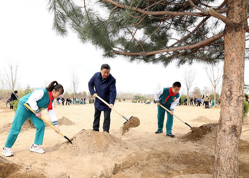 连续 10 年参加首都义务植树 习近平引领建设绿色家园 - 2