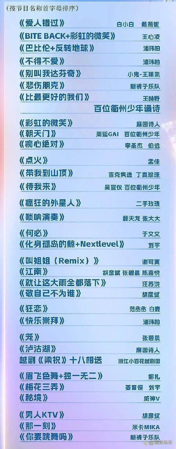 卫视跨年晚会名单出炉：湖南台人气流量压阵，江苏卫视真唱引期待 - 14