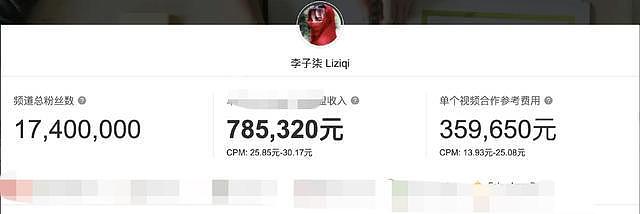 李子柒外网收入曝光！停更一年多仍在不断获利，月入超 78 万引热议 - 6