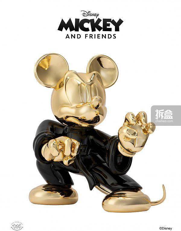 VG TOYS 功夫米奇 MICKEY 经典款 黑金潮流艺术手办 - 2