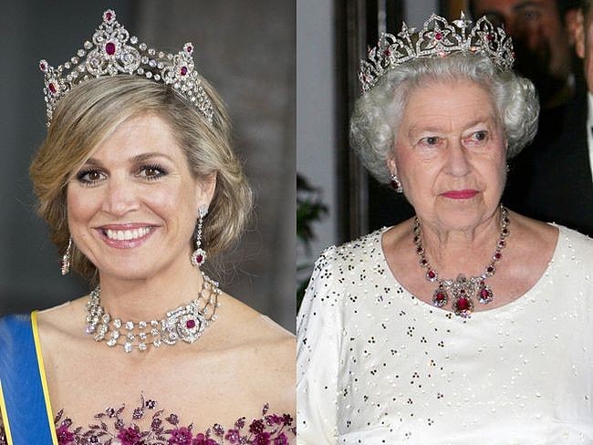 50岁荷兰王后有钱任性：珠宝王冠不重样的戴，奢华程度不输英女王 - 16