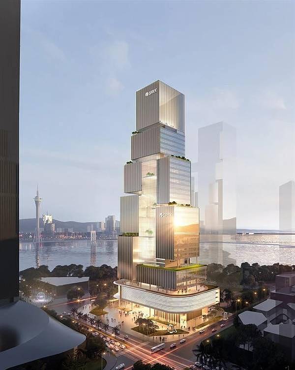 未来感拉满！格力横琴总部大厦设计图走红：建筑面积近10万平 - 2
