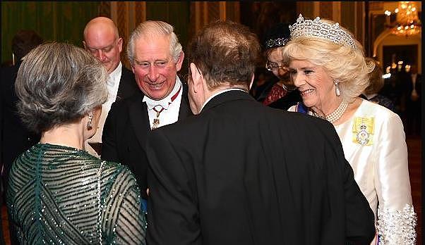 英皇室出席外交活动，伊丽莎白女王华丽出场，卡米拉凯特很有默契 - 9