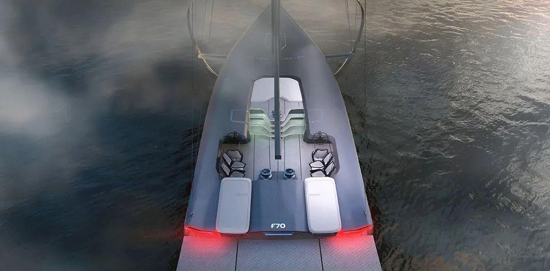 极具科技未来感！宾尼法利纳发布21米水翼概念帆船Persico F70 - 5
