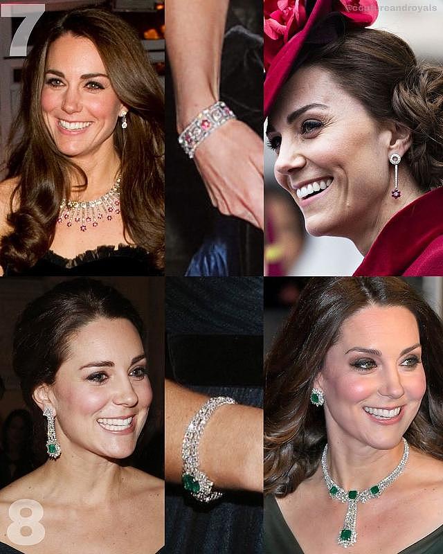 凯特王妃的珠宝都有故事：威廉送的戒指很用心，第一对耳环很惊艳 - 7