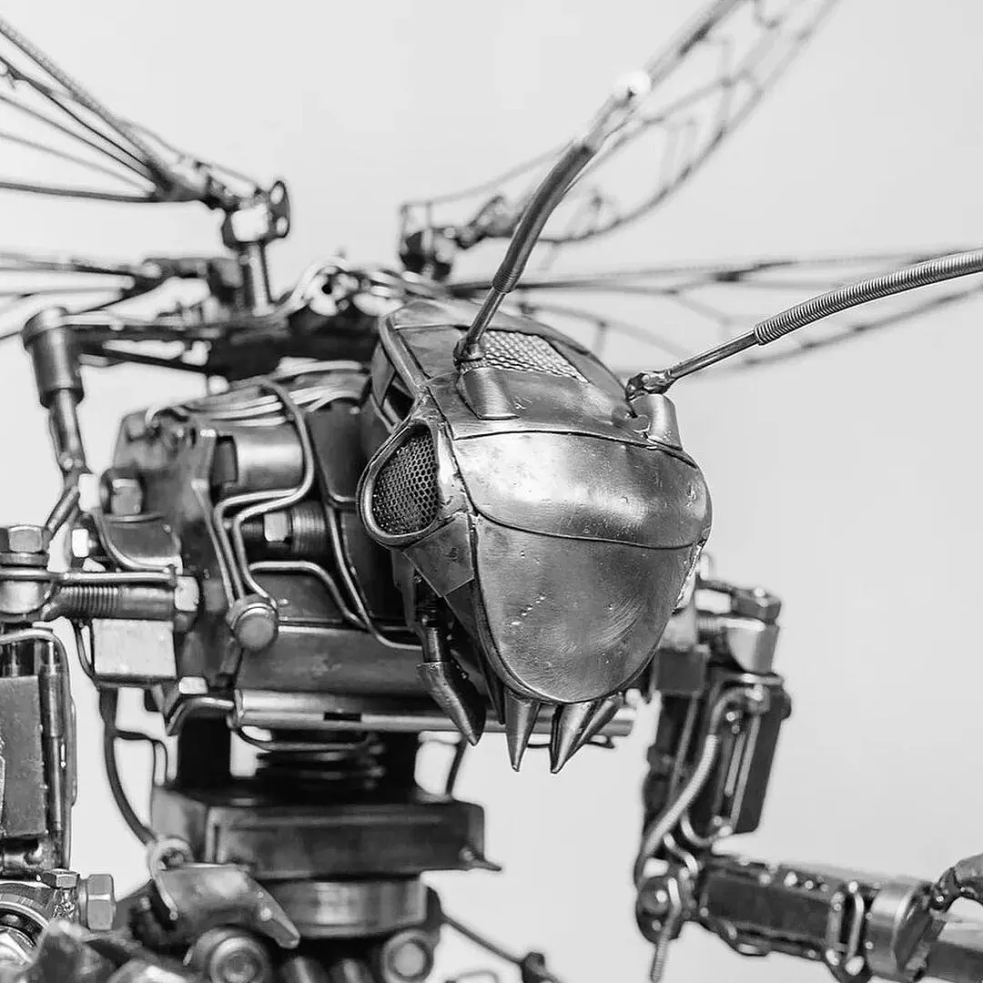 Denis Kulikov 和他的炫酷机甲风动物雕塑 - 15