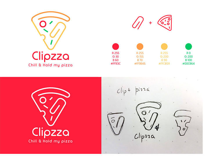 中汇设计：80款餐饮企业披萨LOGO设计 - 51