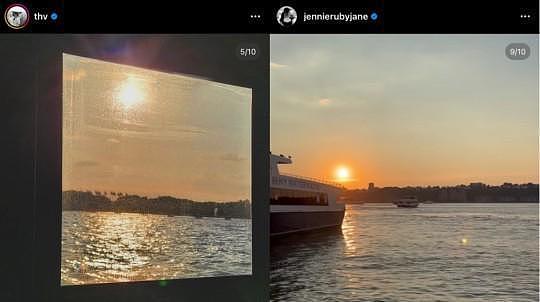 金泰亨晒纽约风景照 被指与 Jennie 照片系“同款” - 2