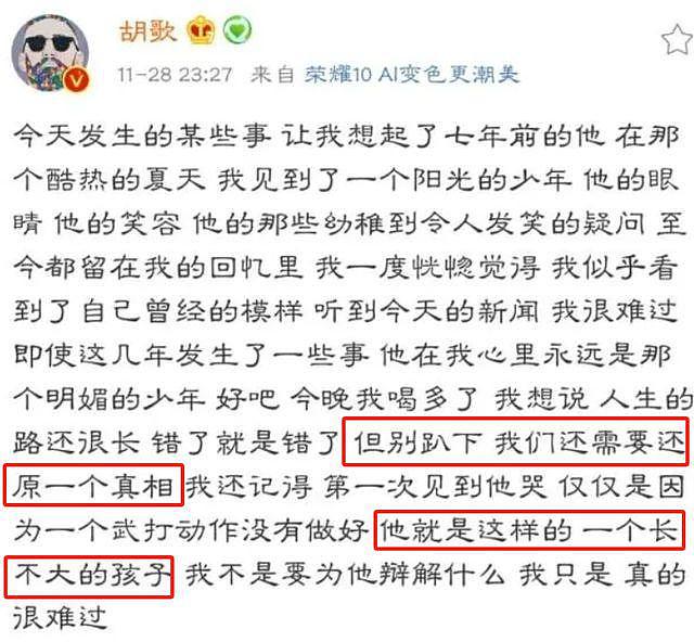 胡歌饰演张桂梅丈夫惹争议，被质疑不够尊重女性，曾力挺家暴男星 - 15