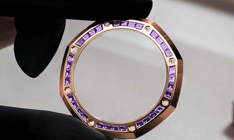 AP皇家橡树计时表首见紫水晶表圈面盘 - 2