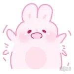 粉红小兔兔表情包太可