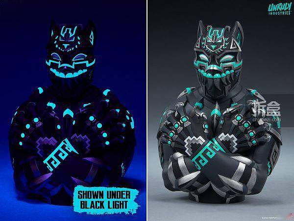 Sideshow x Unruly Industries 设计师创意图腾 – 黑豹雕像 - 4
