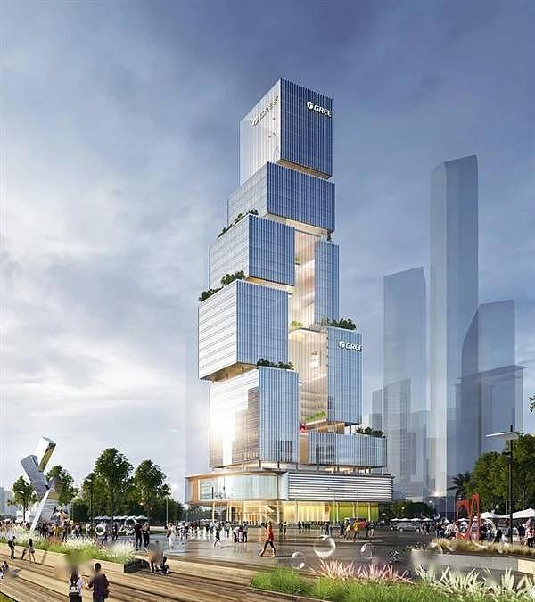 未来感拉满！格力横琴总部大厦设计图走红：建筑面积近10万平 - 3