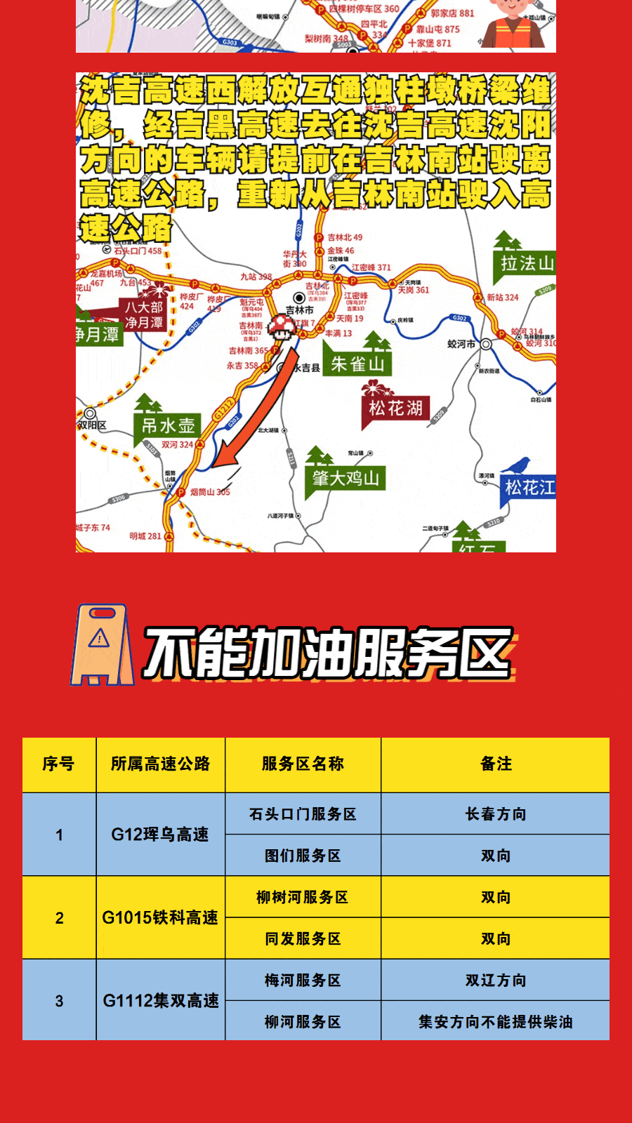 2021年吉林省国庆假期高速公路出行服务指南 - 9