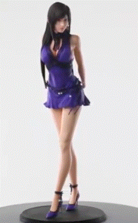 蒂法紫色连衣裙手办已在官网上架，捕捉蒂法倾身美丽瞬间 - 2