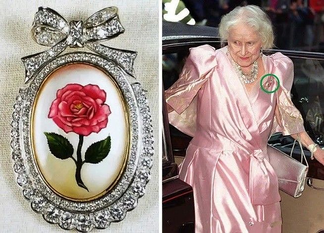一岁一颗钻石：女王为母亲百岁寿辰庆生，100颗钻石的胸针表孝心 - 3