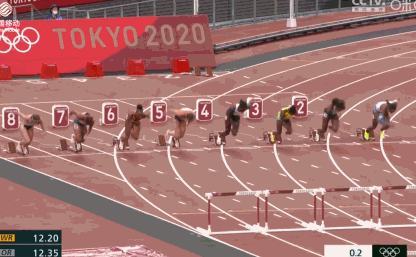奥运会纪录!女子100米栏半决赛卡马乔12秒26第一
