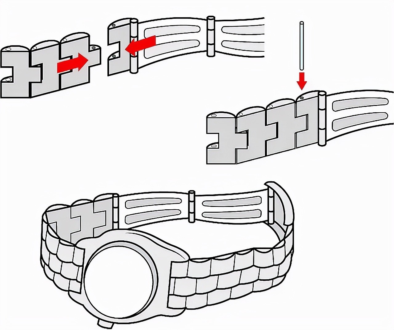 钢带手表怎么调节表带？科普表带调节的正确方法 - 13