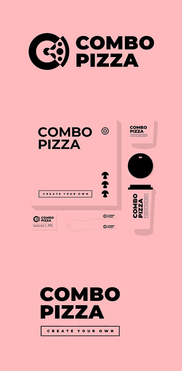 中汇设计：80款餐饮企业披萨LOGO设计 - 40