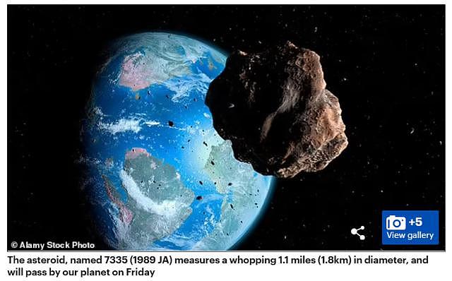 大小为世界最高建筑 2 倍！NASA：一小行星本周五将掠过地球 - 1