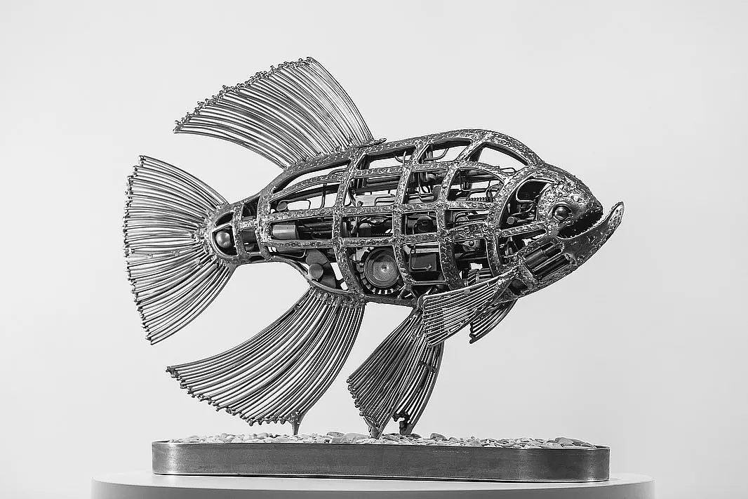 Denis Kulikov 和他的炫酷机甲风动物雕塑 - 25