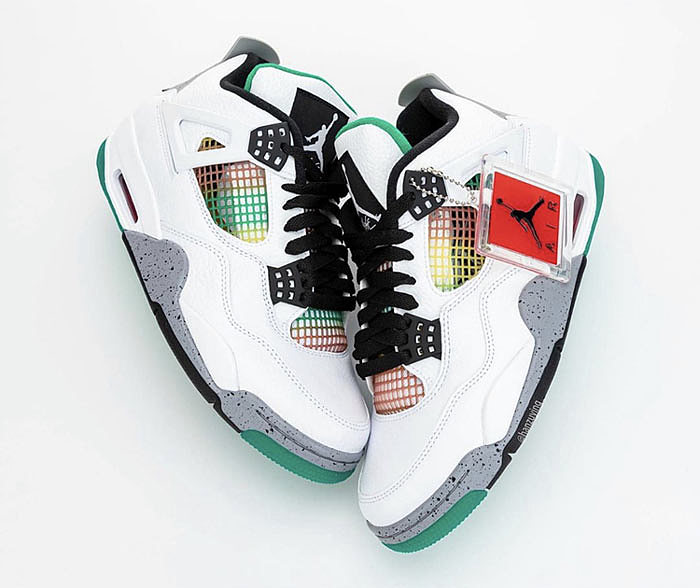 新款抢先看：Air Jordan 4 WMNS “Rasta”Gucci 配色球鞋曝光 - 2