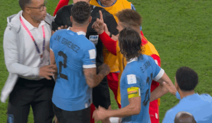 世界杯判罚解读：乌拉圭屡遭争议小组出局，赛后围堵裁判 - 12