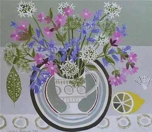 凡妮莎·鲍曼-日常用品的简洁美静物油画 - 2