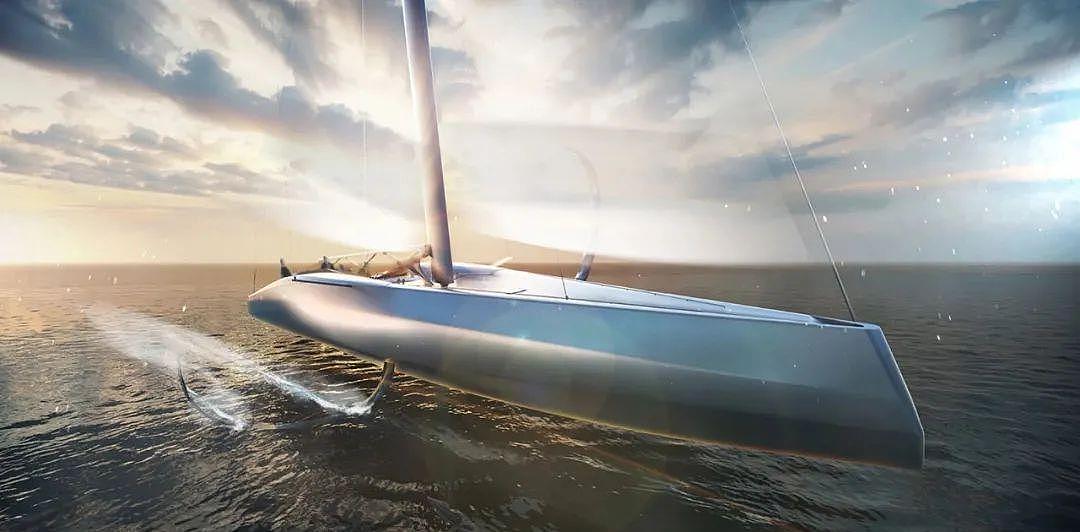 极具科技未来感！宾尼法利纳发布21米水翼概念帆船Persico F70 - 1