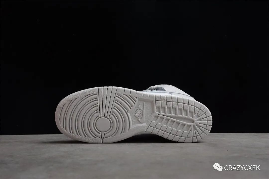 耐克 Nike Dunk High Vast Grey 灰白皮面高帮板鞋 - 5