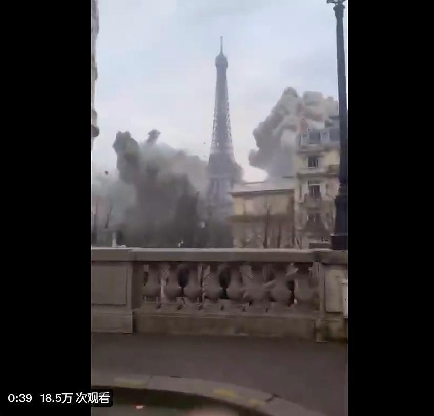乌国防部发布“巴黎被轰炸”视频，@北约！ - 2