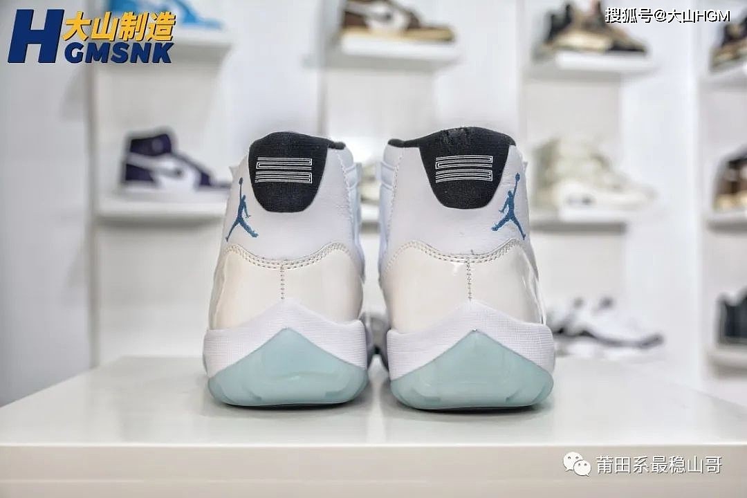 【大山制造】Air Jordan AJ11 传奇蓝高帮真碳篮球板鞋 ​货号：378037-117 - 2